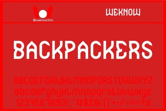 Backpackers: A Techno-Sci-Fi Font for Bold Visual Statements