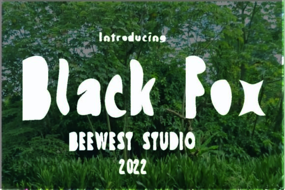 Black Fox: A Bold Typeface for Commanding Brand Identities