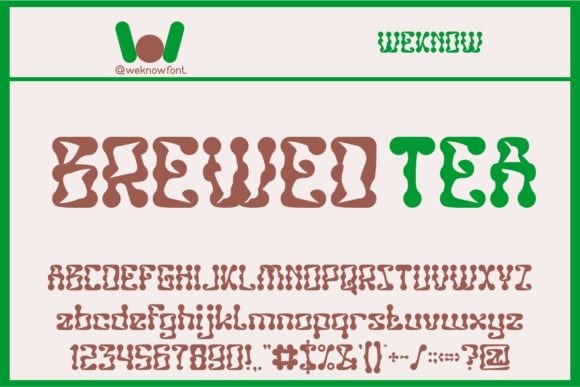 Brewed Tea: The Funky Font for Bold Creative Projects