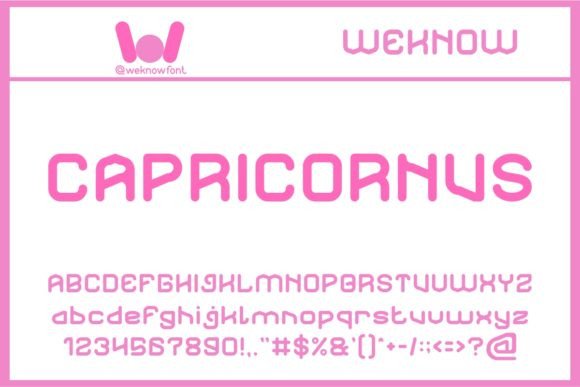 Capricornus: A Techno-Sci-Fi Font for Modern Brands