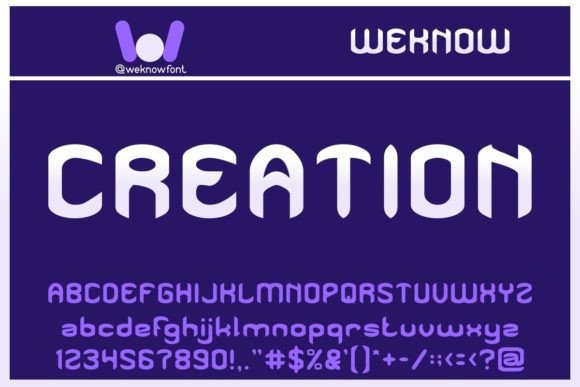 Creation: A Modern Gothic Display Typeface for Bold Brands