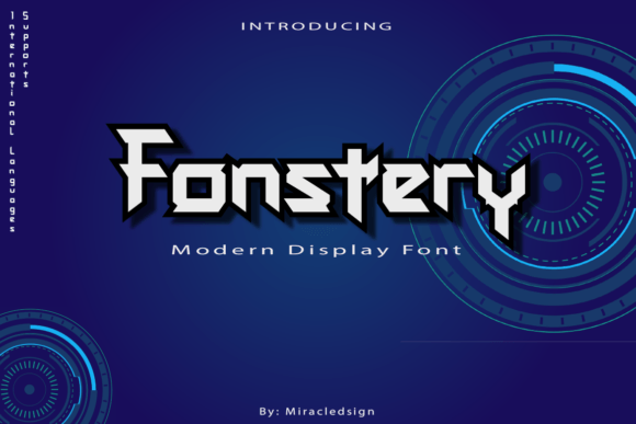 Fonstery: The Futuristic Display Font for Modern Brands