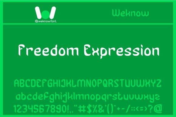 Freedom Expression: A Creative Font for Bold Branding