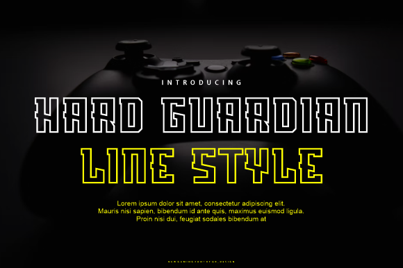 Hard Guardian Line: A Bold Display Font for Modern Brands