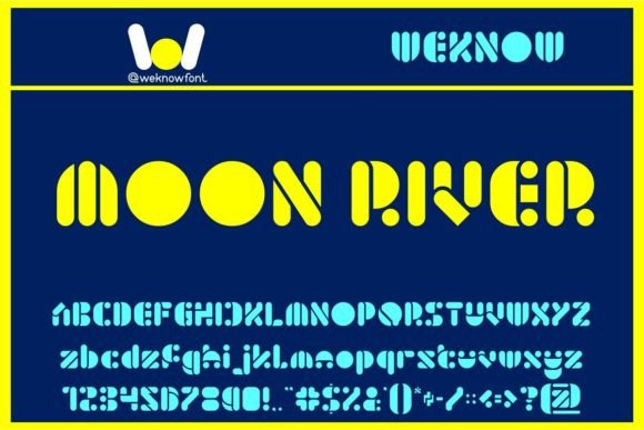 Moon River: A Techno-SciFi Font for Modern Branding