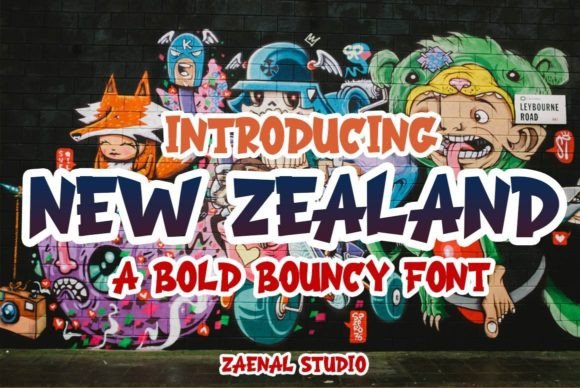 New Zealand: A Cartoon Font for Vibrant Branding