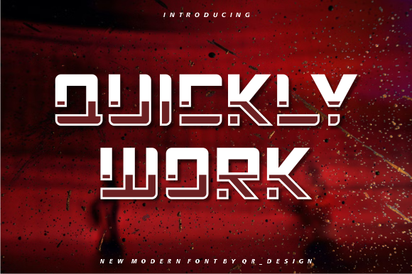 Quickly Work: A Modern Font for Bold, Authentic Design