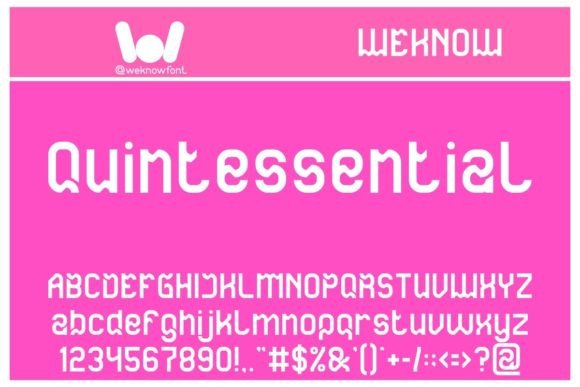 Quintessential: A Techno-Sci-Fi Font for Modern Branding