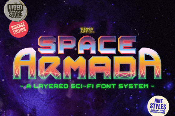 Space Armada: A Science-Fiction Font for Out of this World Designs!
