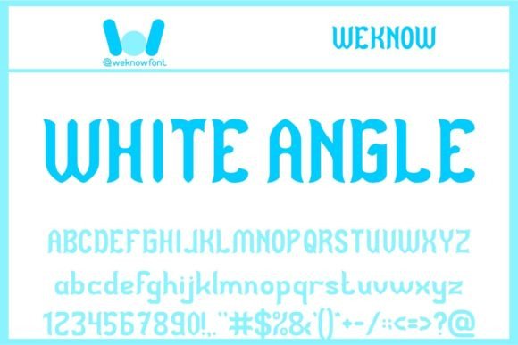 White Angle: A Modern Gothic Display Typeface